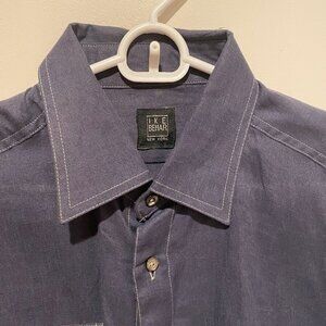 Ike Behar Blue Shirt